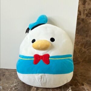Plush Duck Toy - Blue and White
